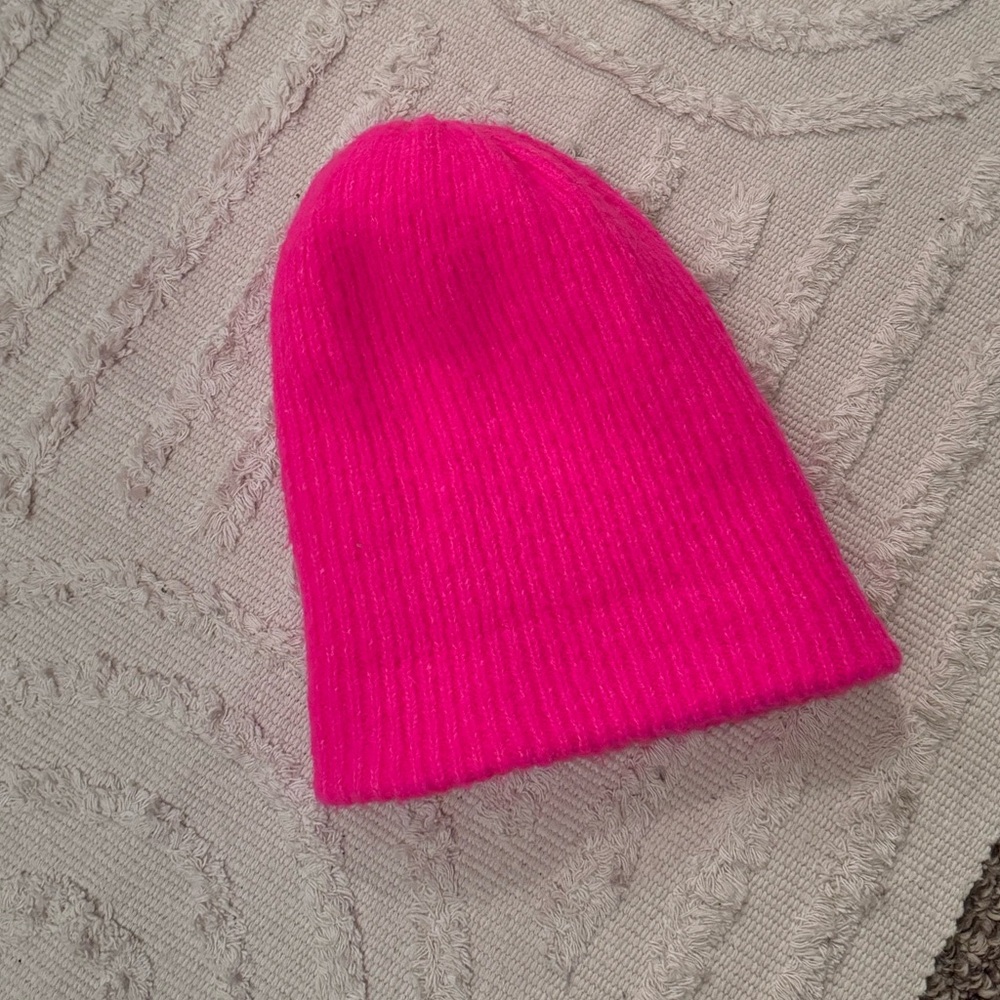 Aerie Hot Pink Winter Beanie O/S